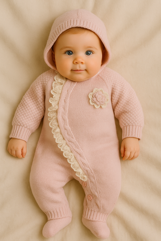 Megztas kombinezonas,komplektas